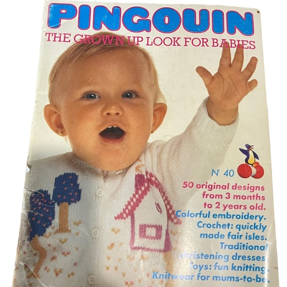 Lot of 5 Phildar Pingouin BABY knitting books VG - Picture 10 of 11